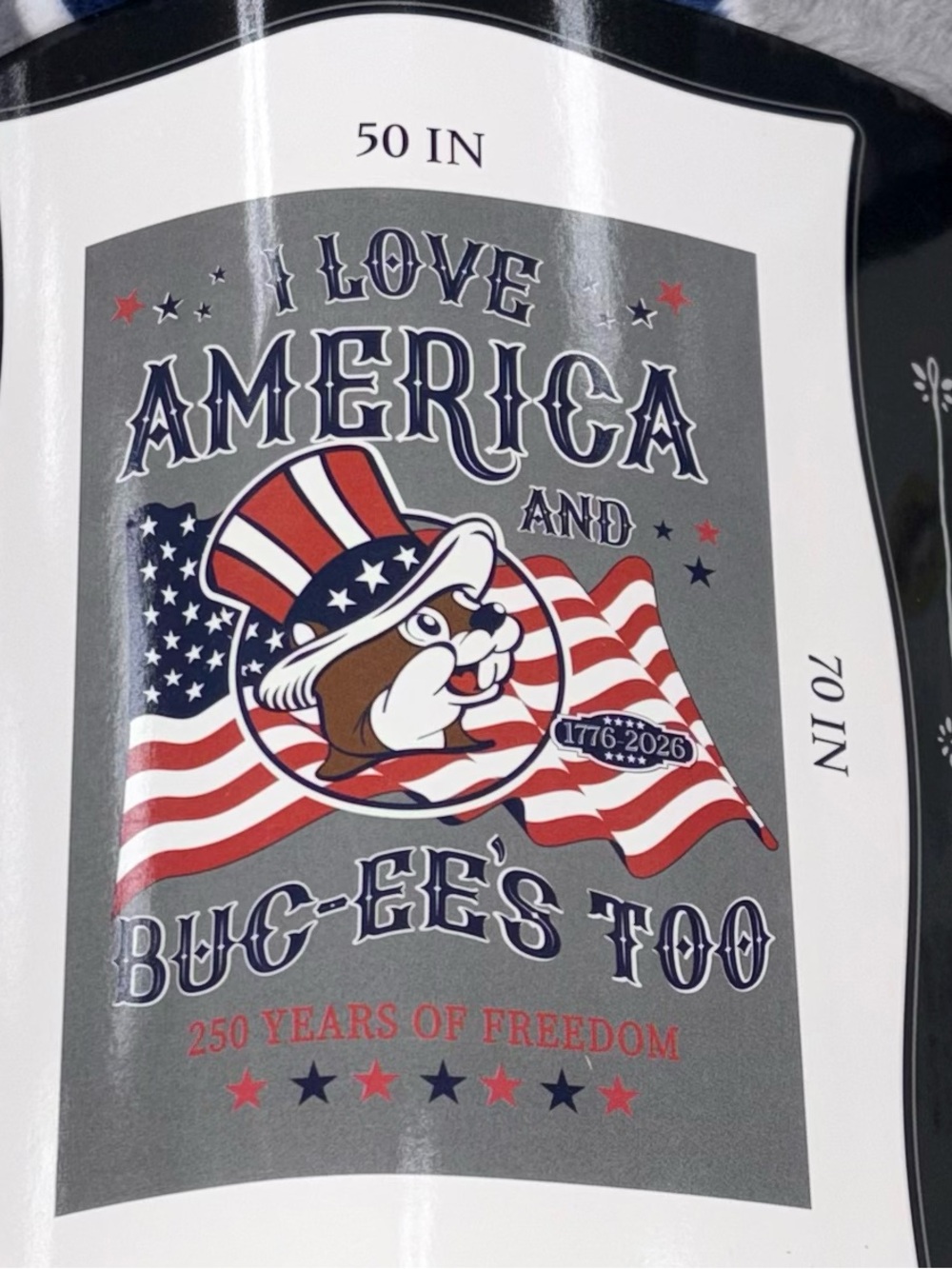 Buc-ees Fleece Throw Blanket - 4th of July, America 250 - NEW